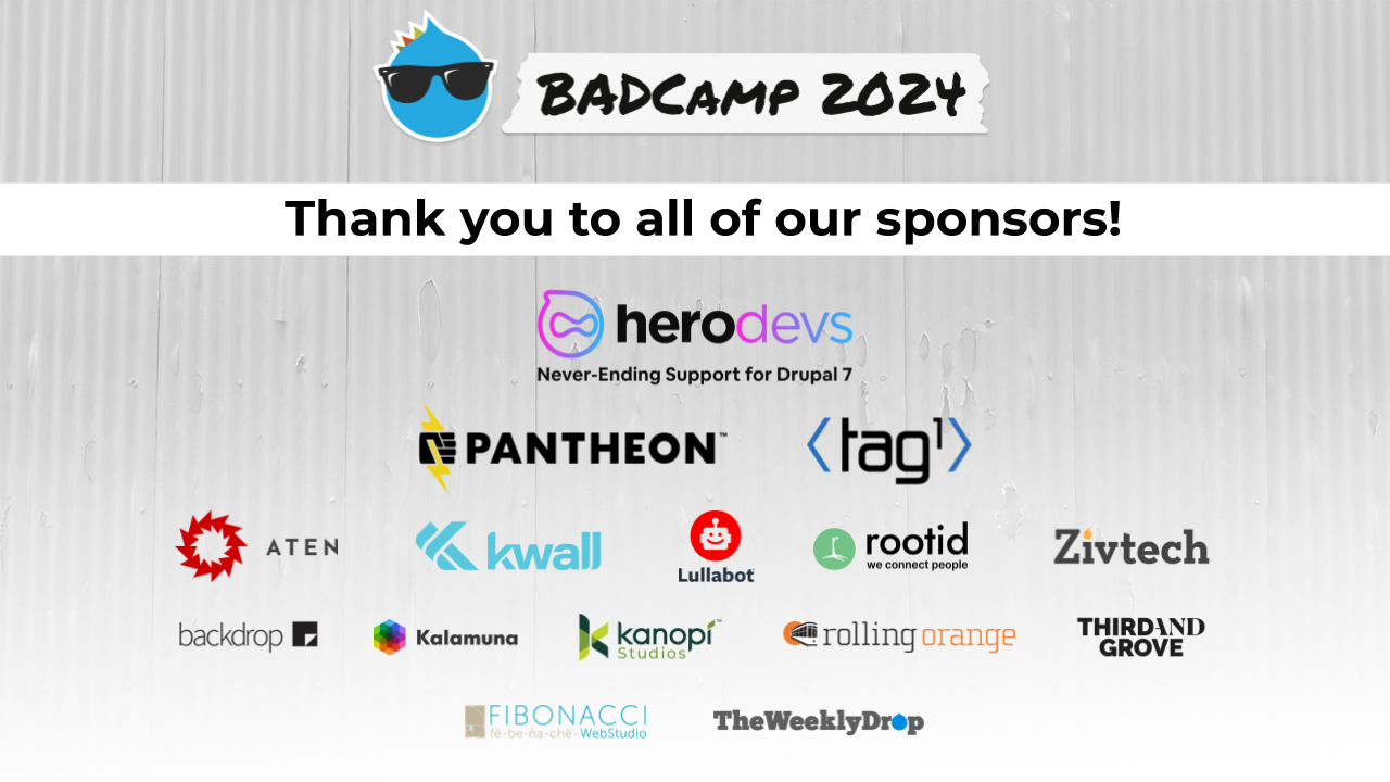 BADCamp Sponsors